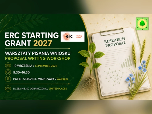 WARSZTATY PRZYGOTOWANIA WNIOSKÓW ERC STARTING GRANT 2027